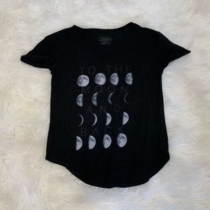 Black Moon Phase Graphic Tee